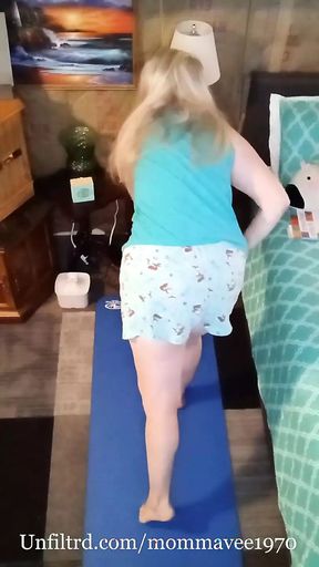 Early Morning Naked Yoga with Hot MILF!