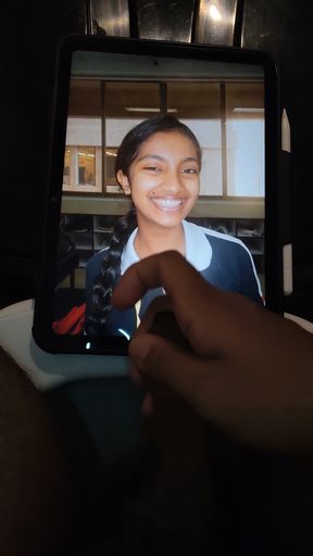 Big-dicked Indian dude gets a facial after cumming hard