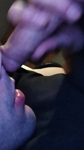 Solitary pleasure seeker goes on autofellatio spree