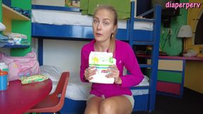 Vika puts you back in diapers adult camp