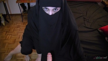 Hijab POV Footjob Game