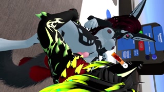 Vrchat Furry Blowjob and Pounded w/Side Bloopers