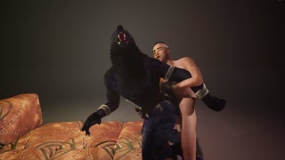 Furry getting a lot of cock in the ass 3D