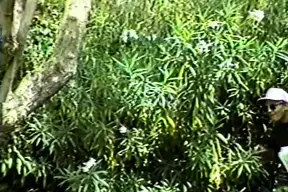 Bored babe gets fingered by the pool