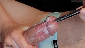 Close up Cock Fuck - Urethral Sounding