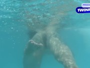 SEXY LATINA WHILE SWIMMING NAKED AND THEN GETS FUCKED IN THE ASS BY NEIGHBOR VOYEUR