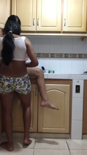 sex in the kitchen of my apartment