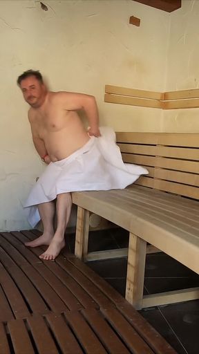 Really Risky and Fast Fucking in a Sauna, Squirting in the Mouth of Dada Deville Raw Video (original)