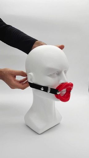 Enduring appeal of a true classic: the Lip-Shaped Mouth Gag. Iconic accessory