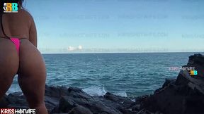 aventura com casal. cuckold da kriss hotwife filmando esposa namorando com negao dotado realizador baiano pelas ruas e praias de salvador . exibicionismo e muito sexo ao ar livre com mulher de