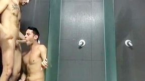 bareback locker room shower sex
