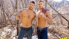 Cabin Fever: Hot Threesome with Two Hung Stallions – Sean Cody 18+