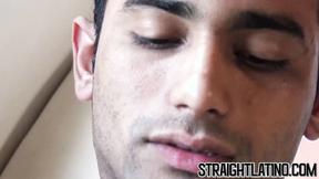 ”Straight Latina dude gets cock in butt & cum on face POV”