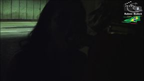 ninfeta se exibe dentro do tunel da cidade, e ainda fez boquete.