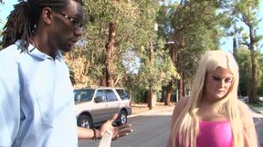 Tempting blonde milf is pleasing huge black dong