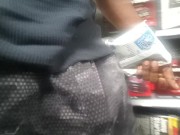 Free-balling in Walmart (with some dick out)