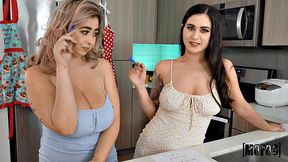 Two Girls Plus Guy Equals Threesome