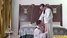 Young Altar Boy Obeys Stepfather And Gets Ass Banged Hard