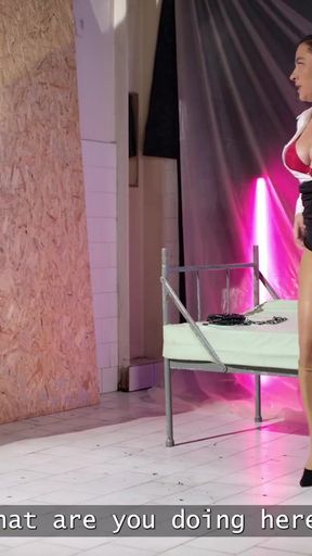 Stunning moment from &quot;SHAME4K. Masturbation finished as a sex with a stranger at work&quot;