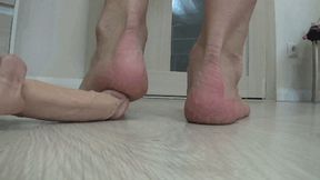 STOMP CRUSH YOUR DICK WITH MY BAREHEELS a