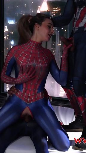 Spider Girl Banged by Superheroes. Lula