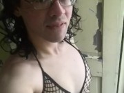 Shemale porn star Alhena Adams letting you see her with no make up on
