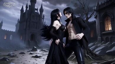 Goth Vampires Chained Cum Drenched Lesbian BDSM Ecchi Fantasy