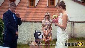 Blonde Bride With Natural Tits Enjoyed A Good Fuck On Her Kinky Wedding