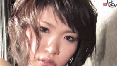 Petite Asian sub Asia gets fingered & ass fucked by 2 horny dudes
