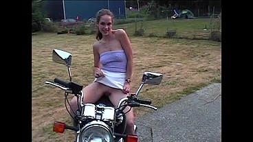 Victoria 23 Yr Old Biker in Keds Amateur BTS Photoshoot