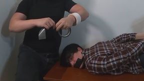 Mindy and KnottyDragonGirl hogtied by Happy part 1