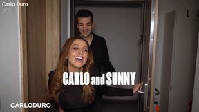 Carlo Duro and Sunny Herrera have intense anal sex with deep throating, rimming and cum