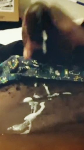 Stroking My Big Cock Amazing Long Cumshot