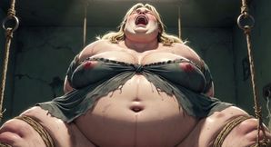 Pregnant BBW Slave in Rope Bondage - Desperate for Creampie Gangbang