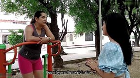 mujer caliente invita a su amiga a tomar un cafe y terminan chapandose sus tetas y dandole dedo en su pussy - historia completa - porno en espanol