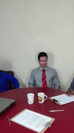 Suzie and Russah Helping the Bosses Close a Contract with Gringo Negao in Gangbang