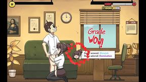 problematic subjects [ hentai game ] university teacher titfuck her students in detention !