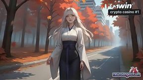 Sensual autumn ride with white-haired goddess riding CEO, unleashing super-fucking-hot hard-core porn pleasure!