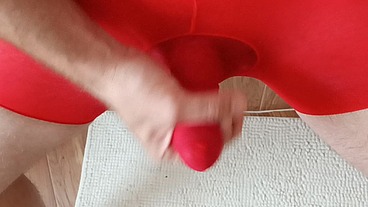 Red nylons, man in nylons, husband in nylons