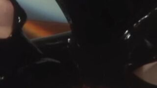Redhead dominatrix torments and strapon fucks bound sub