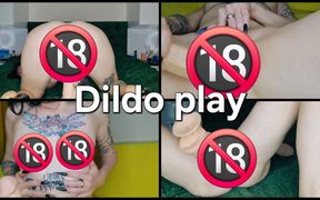 Dildo Play. Pussy Masturbation with a Dildo. Oiled Tit Worship. Armpit Fetish. All Uncensored, Only Here