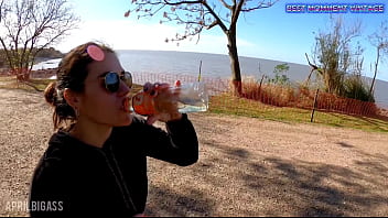 Vintage moments, drinking pee on the beach, posts &quot_high risk&quot_ over 5 liters of pee!! VOL 2