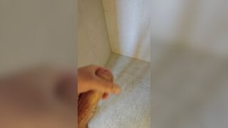 Masturbating off giant pop-shot