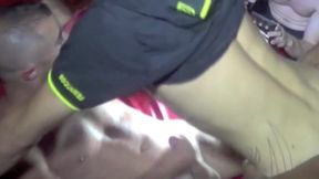 The big orgy of the pornstar Romantik and his friends