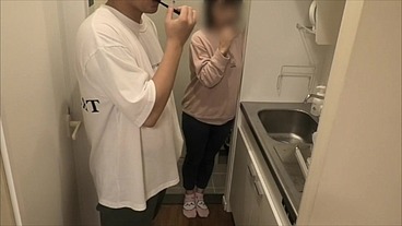 【同棲開始して1日目の素人カップル】同棲カップルの夜のSEXルーティン。
