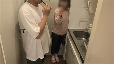 【同棲開始して1日目の素人カップル】同棲カップルの夜のSEXルーティン。