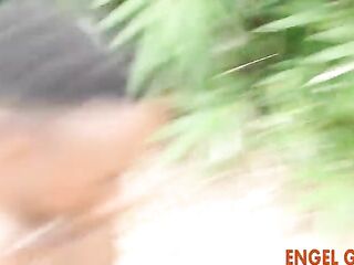 Beauty enjoying sex with a stranger. Uncontrollable climax from snatch banged