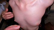 A cute 18-year-old girl wants to get cummed on her tiny tits!