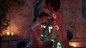 lust academy 46 - james kissing leona, fucking katrina and leona in a group sex with 4 women