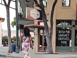 Lyric Sky Large Booty Large Melons takes her Large Ebony Penis Dreads Way after Date night